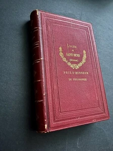 Rare 1878 SCHILLER Poetry in French PARIS Leather Collector’s Edition - Picture 1 of 12