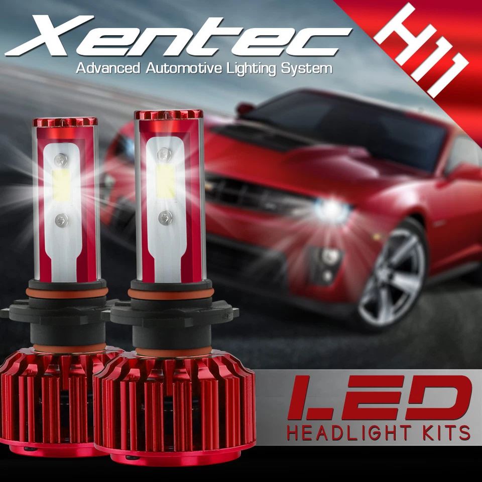 XENTEC LED HID 车头灯套件 H11 白色适用于 2014 - 2016 雪佛兰 Impala Limited — 第 1/4 张图片