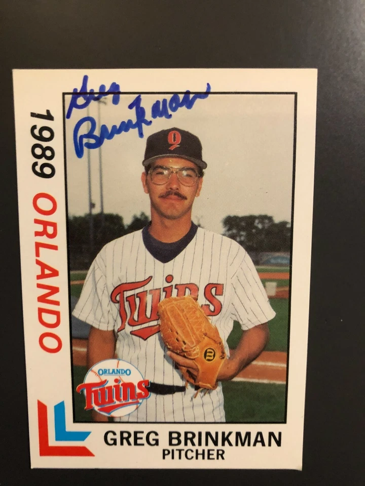 Minnesota Twins GREG BRINKMAN autographed 1989 Best Orlando Twins - Image 1 of 1