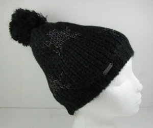 Steve Madden Mujer Gorro Tejido con Cable Pom Pom Iluminadoras Estrellas NUEVO COMPLETO-536 - Imagen 1 de 4
