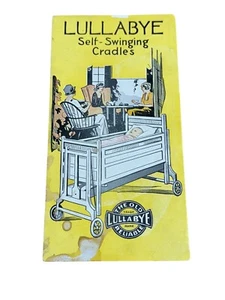 1897 Lullabye Baby Crib Information Brochure Self-sewing Detroit Vintage - Picture 1 of 3