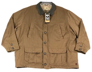 Woolrich Big & Tall Mens 2XL Fleece Sherpa Lined Chore Coat Jacket Brown - Picture 1 of 14