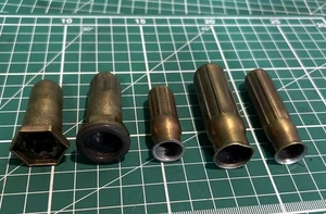 Vintage Car Brass Dust Caps 1900s Job Lot - Picture 1 of 7