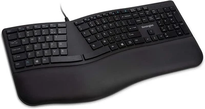 Kensington Pro Fit Ergonomic Wired Keyboard- Black (K75400US) - Image 1 of 4