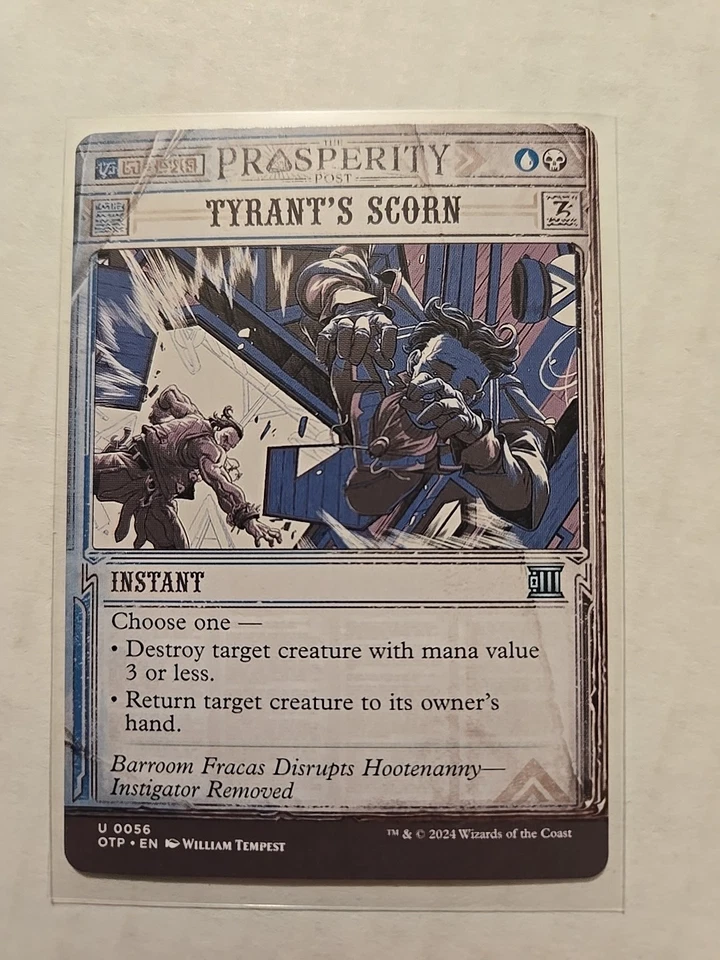 Tyrant's Scorn - Breaking News - LP - Uncommon - Instant - MTG - Image 1 of 1