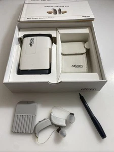 Oticon Vigo Pro Hearing Aids Untested Set W/ Case lfdh - Picture 1 of 5