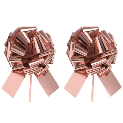 Arco extra grande para regalo de coche de Navidad rosa 2 piezas 16" Foto 1 de 4