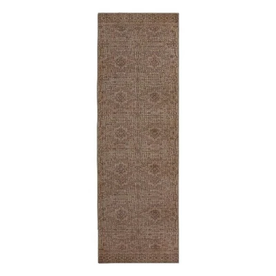 Linon Dillon Sylvester Sand and Beige 2'6" X 8' Runner Rug - Image 1 of 4