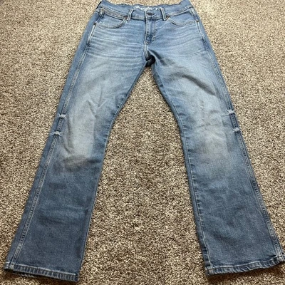 Pantalones de mezclilla Wrangler retro ajustados bootcut lavado medio para mujer talla 29x32 Foto 1 de 4