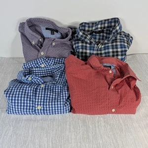 Camisas informales con botones Banana Republic para hombre medianas multicolores - LOTE DE 4 - Imagen 1 de 12
