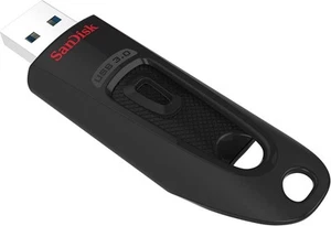 Unidad flash SanDisk 64 GB Ultra USB 3,0 hasta 130 MB/s de lectura, negra, (paquete de 1) - Imagen 1 de 6