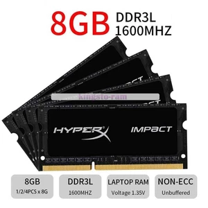 IMPACT 4 GB / 8 GB DDR3-1600MHz PC3L-12800S 1.35V 204Pin SO-DIMM memoria portátil - Imagen 1 de 10