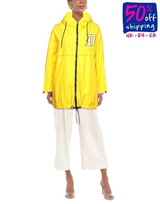 RRP€788 DONDUP Parka Jacket Size M Yellow Logo Hooded Made in Italy - Image 1 of 4