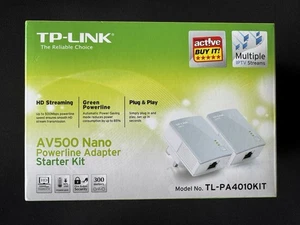 TP-LINK AV500 Nano Powerline Adapter Zestaw startowy - TL-PA4010KIT - w pudełku - Zdjęcie 1 z 4
