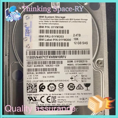 New IBM 2078 AC6B 2.4TB 10K 12GB SAS 01YM198 01YM200 01YM203 Hard Drive HDD - Image 1 of 4