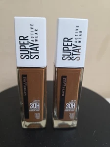 2x Maybelline Superstay fondotinta copertura completa 30 ore 360 moka moka 1 oz - Foto 1 di 2