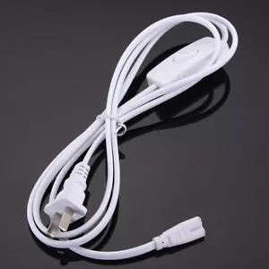 T4 T5 T8 Tube Connector Cable Cord Plug For LED Fluorescent Lamp Grow Light *H, - Picture 1 of 9