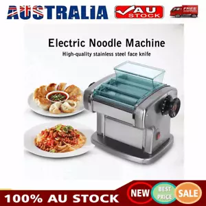 Household Electric Noodle Machine Pasta Dumpling Wrapper Maker Cutter Roller AU - Picture 1 of 23