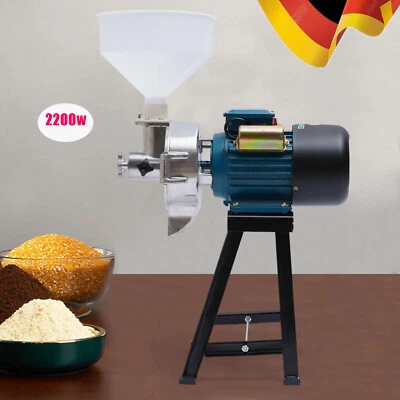 Elektrische Futter /Getreidemühle Nass Trockene Getreidemühle Maschine+Trichter. - Bild 1 von 4