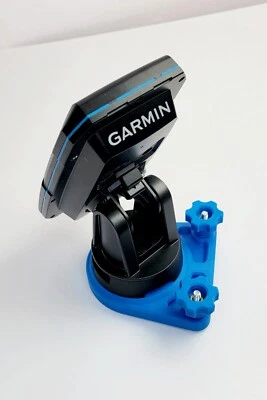 YAK HOBBY 3D Garmin Striker 4 No Drill Rail Puck mount for OEM Striker 4 - Blue - YAK HOBBY