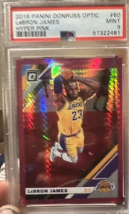 PSA 9 2019-20 Donruss Optic LeBron James Pink Hyper Prizm #60! - Bild 1 von 4
