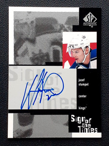 JOZEF STUMPEL AUTO 1999-2000 SP AUTHENTIC SIGN OF THE TIMES 99-00 NO JST   14210