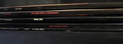 Laser Disc Lot of 5 Action Movies W/ Exec. Decision, Die Hard 4, True Lies, AFO - Image 1 of 4