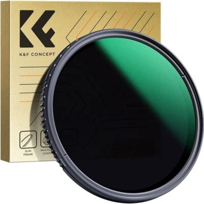 K&F Concept 67mm Variable Neutral Density Filter ND8-ND2000 3-11stop Lens Filter - Image 1 of 4