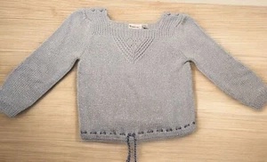 Suéter pesado recortado a mano Weathervane años 80 talla M cordón sedoso cabaña - Imagen 1 de 7