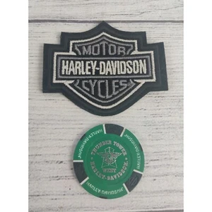  Harley-Davidson Poker Chip & Patch, Thunder Town West Harley-Davidson  - Picture 1 of 5