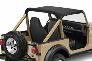 Pavement Ends by Bestop 41504-15 Black Denim Sun Cap for 86-91 Jeep Wrangler YJ - Bild 1 von 2