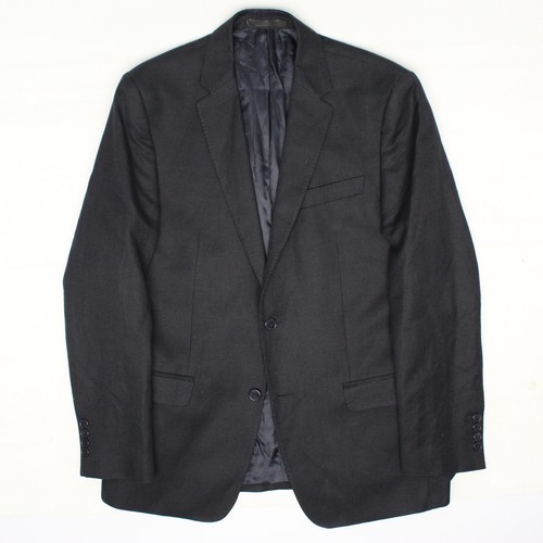 Cappotto sportivo da uomo Gianni Versace Collection 40R grigio scuro lino testurizzato cotone