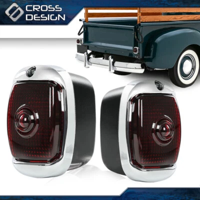 Fit For 40-53 Chevy First Series Pickup Truck Rear Tail Lamp Lights Right Left - Image 1 of 4