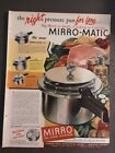 Vintage Magazine Large AD 1950 Mirro Aluminm Mirro-matic Pots & Pans