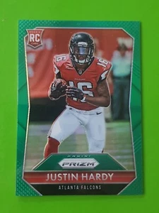 2015 Panini Prizm #254 Justin Hardy Rookie RC Atlanta Falcons Green Prizm - Bild 1 von 2