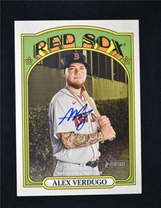 2021 Heritage Real One Auto #ROA-AV Alex Verdugo - Boston Red Sox