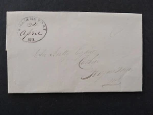 Maryland: Williamsport 1835 04/24 Stampless Cover to Hagerstown, Bank Letter - Picture 1 of 6