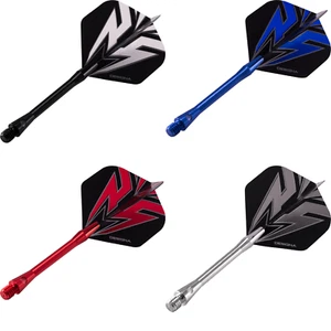 Aluminium Dart Stems Shafts + Standard Mako Darts Flights Combo Set - Picture 1 of 5