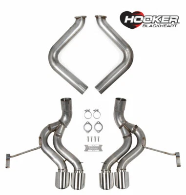 Hooker Blackheart Axle-Back Exhaust 97-04 Chevrolet Corvette C5 5.7L - 70401344- - Image 1 of 4