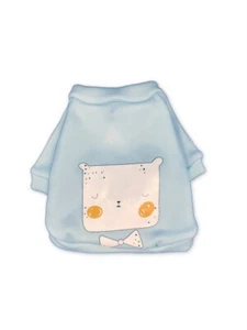 Small Pet Sweater Soft Dogs Clothes Shirt Puppy Apparel Smile Face Pattern Cute - Picture 1 of 3