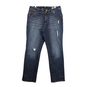 Jeans Lane Bryant gamba dritta donna 18 blu invecchiato elasticizzato tasche AA39 - Foto 1 di 15