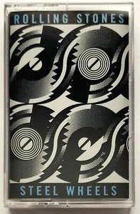 THE ROLLING STONES - STEEL WHEELS CASSETTE ALBUM 1989 (ROLLING STONES RECORDS) - Picture 1 of 12