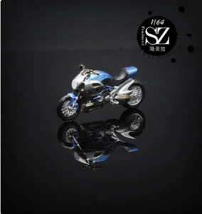 1/43 Blue Ducati Motorcycle Miniature Scene Prop Car Stereoscopic Model - Bild 1 von 3