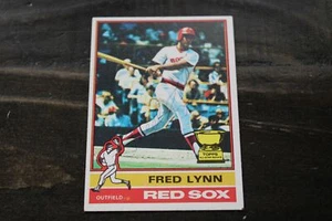 TARJETA AUTOG'D Fred Lynn 1976 Topps Boston Red Sox - Imagen 1 de 1