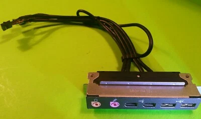 GT5028 GT5220 前音频插孔 I/O 面板 2xUSB 2.0 1394 Firewire 端口 2JB30-014 — 第 1/2 张图片