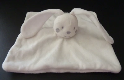 36. DOUDOU PLAT KIMBALOO LA HALLE  LAPIN  BLANC JOUE GRIS TRES BON ETAT - Photo 1/3