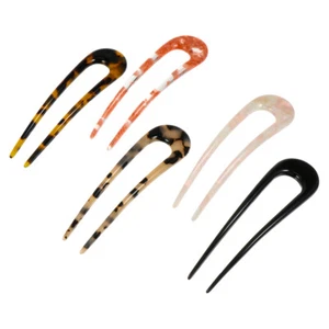  5 Pcs Vintage Hairpin Miss Delicate Women Barrettes Acetate Hairpins for Girls - Picture 1 of 12
