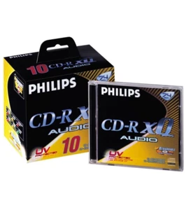10 X PHILIPS CD-R XQ AUDIO Digital UV Protected 74 min Blank CD-R Audio NEUF NEW - Photo 1/3