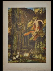 GUSTAVE MOREAU, GANYMEDE - 1900 - LITHOGRAPH - Picture 1 of 1