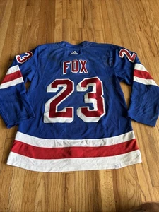 Adidas Adam Fox New York Rangers Authentic Sewn NHL Trikot Erwachsene Gr. 50 blau - Bild 1 von 12